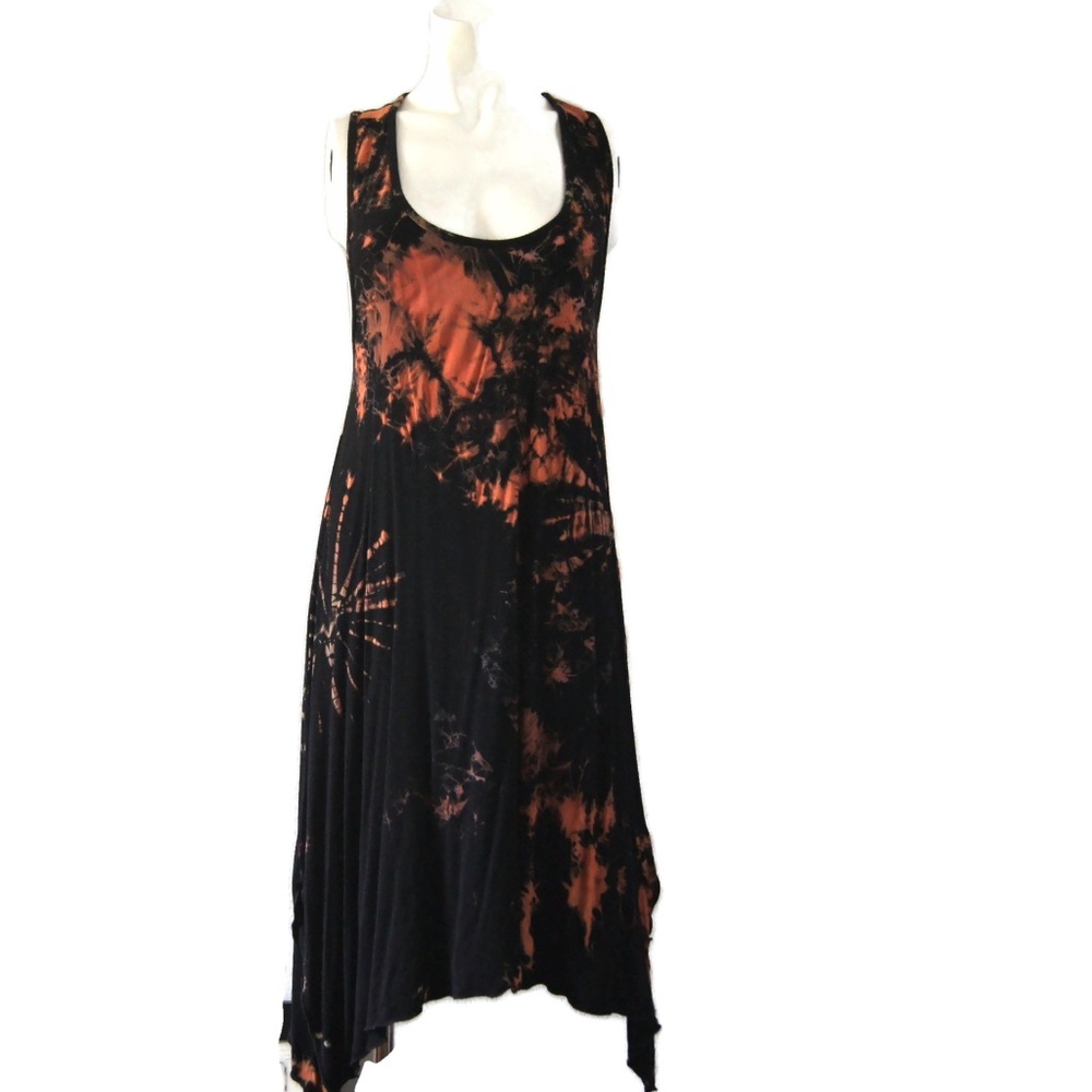 Aloha Fashion Hawaiian Sleeveless Dress Medium Women's Asymmetrical Hem
